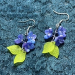 揺れる紫陽花ピアス☪︎ *.✨【イヤリング変更可能】