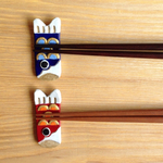 【陶器】こいのぼりの箸置き《青・赤セット》