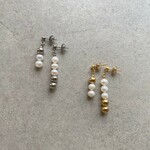 淡水パールのお団子ピアス/イヤリング
