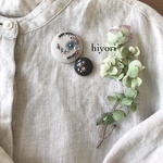 刺繍ブローチ　2個セット
