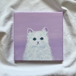猫 cat アクリル画 絵画