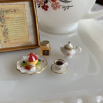 ミニチュア　スイーツ🍰カフェ☕️パンケーキ🥞セット✨😄白