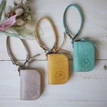 ミニラウンドファスナーケース バッグチャーム イタリアンレザー