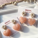 【特別price！】pink♡DAISY《ピンク/ハートピアス》