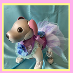 紫陽花のチュチュ＆ネックリボンセット(aibo用)