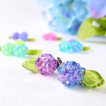 《ミニ１粒》紫陽花キャンディピアス  紫陽花 金平糖 フェイクスイーツ 雨 梅雨　小ぶり