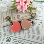 【再販】 ハート型コインケース＆小銭入れ  手縫い ヌメ革