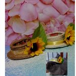 うさぎの花付き帽子2