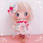イーマリーちゃん　いちごとさくらんぼのポンポン付きお洋服　