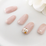 再販 フォーマルに♡シンプルベージュネイル