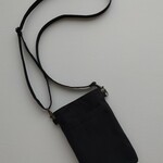 ※受注製作※　帆布の　スマホショルダー　サコッシュ/ ブラック