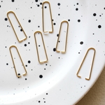 ［6個］2つ穴ビーズ用 ピンチベイル / ゴールド (再販) 