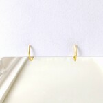 【再販×4】〈痛くない〉ゴールドリングシンプルイヤーカフ・イヤリング・フェイクピアス・ノンホールピアス(両耳用)〈先端を曲げないタイプ〉(直径約10㎜、太さ約0.85㎜)(調節可能)管理1947