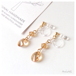 ＊再販17＊蜂蜜とろ〜り♡＊swarovski golden shadow honey earring