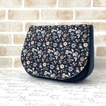★nana*様専用★Comboポシェットセット【Katherine Court  キャサリンコート(ブラック)】リバティ生地使用　フラップの着せ替え可　レターパックプラス送料無料