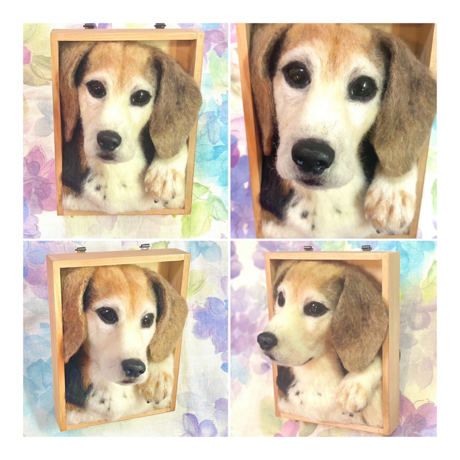 額入り ペットオーダーメイド 羊毛フェルト