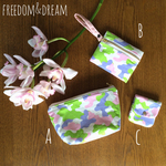 大人可愛いパステルカラーのカモフラポーチ