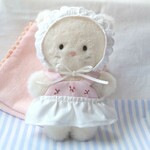 ねこの赤ちゃんset【着せ替え、おくるみset】4点set