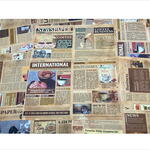 A5サイズのペーパーセット＊珈琲＊ペーパーとシール＊12枚＊海外製