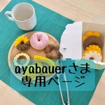 ayabauerさまオーダー品　フェルトの「ドーナツ屋さん」
