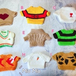 20cm着せ替えぬいぐるみ ちびぬい 人形 ぬい服 BJD kpop ブライス ドール 衣装コスチューム セーター 21色