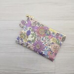 リバティ シックスティ柄 パープル系 ミニフラットポーチ♪