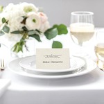 結婚式 席札 シンプル 【二つ折り】二つ折り name0065