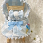 ☆フリーサイズ☆うさパジャマポンチョセット♡水色