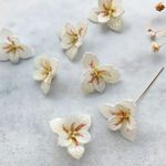 2個【AC49】花パーツ   フラワー