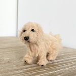 羊毛フェルト　犬　ゴールデンレトリバー