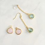ガラスチャームピアス