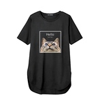 うちの子♪接触冷感！ひんやりTシャツ(オーガニックコットン100%)UVカット機能付/ひょっこり可愛いデザイン♡