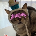 再販】クリームソーダ.ニット帽.猫.被り物.コスプレ.毛糸.ハンドメイド