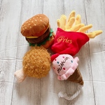 🍔わんちゃんのハッピーセット🍟✨ハンバーガー☆ポテト☆お肉☆アイスクリーム🍗🍦4セット🍔🍟うちの子グッズ おもちゃ