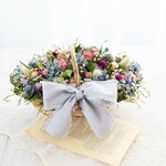 ブルー紫陽花・初夏のバスケットアレンジ