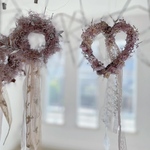 dried heart ornament ドライフラワー ハート オーナメント モビール
