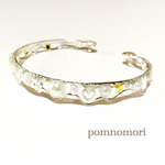 送料¥0:ハートが溶け出すバングル(Gld&Slv)