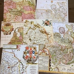 古地図・マップ・デザインペーパー・紙もの・ハンドメイド（7枚）