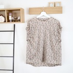 【10/1限定♡SALE】リバティ＊ギャザースリーブブラウス （11号)