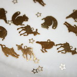 【レジン☆封入パーツ】森の小さなお友達セット　