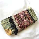 インド刺繍 リボン ペンケース 筆箱 ウィリアムモリス