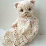 15cmアルパカモヘアテディ猫