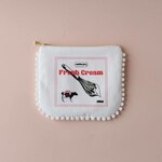 生クリーム milk fat 36 ポンポンがついたちいさめポーチ