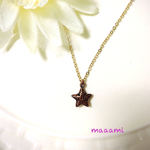 星の中の柄は♡ネックレス
