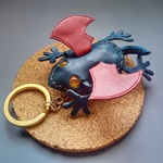 【受注生産】ドラゴンカエルキーホルダー　水属性