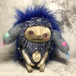 モコモコの青い子