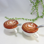 【kaho saho mamaさまオーダー品】デザインカプチーノの小物入れ2個セット～スプーンの取っ手つき～