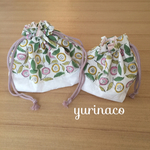 お弁当袋&コップ袋セット＊admiファブリック使用
