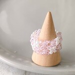 ほんのりピンクとパールのエターナルリング