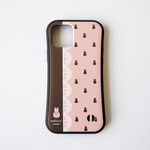 【iPhone14シリーズ対応】復刻！フリルmemeのグリップケース（ピンク）